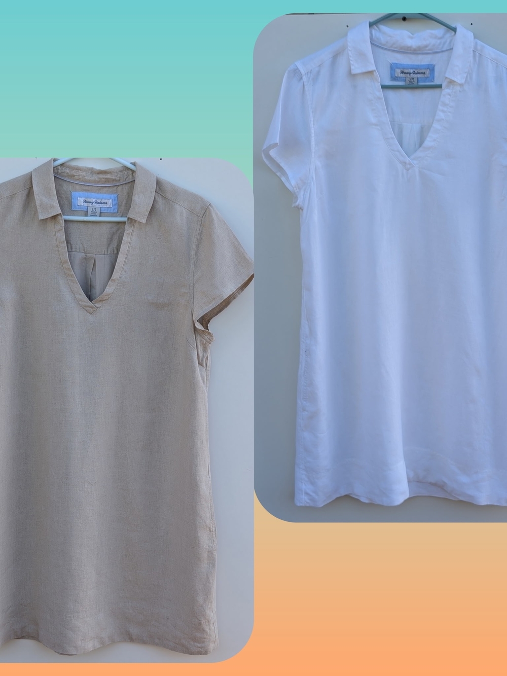 Tommy Bahama Linen Dress Bundle | Two Palms Shift Dress Set Size L